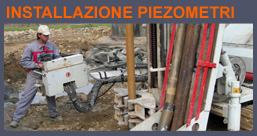 Installazione piezometri